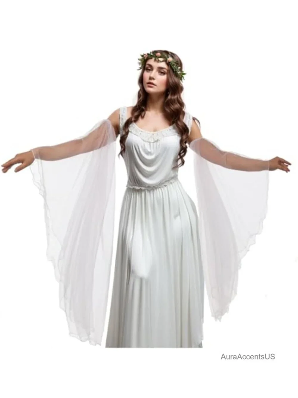 Detachable Tulle Sleeves Victorian Gothic Wedding Arm Covers Gloves